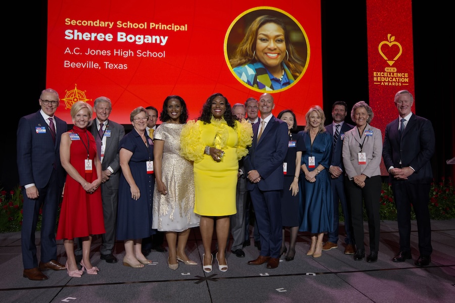 Sam Houston State University alumna Sheree Bogany further cemented herself as an educational force in the state of Texas through prestigious recognition. The Class of 2001 member was named H-E-B's Excellence in Education 2025 Secondary Principal Award as well as the Texas Association of Secondary School Principals Region 2 Principal of the Year. 