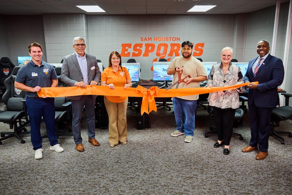 The innovative space serves as the heart of SHSU&rsquo;s competitive gaming scene and a vibrant spot for students to connect and play. The fun but educational initiative develops benefits such as teamwork, communication and leadership, all while enjoying their favorite games.