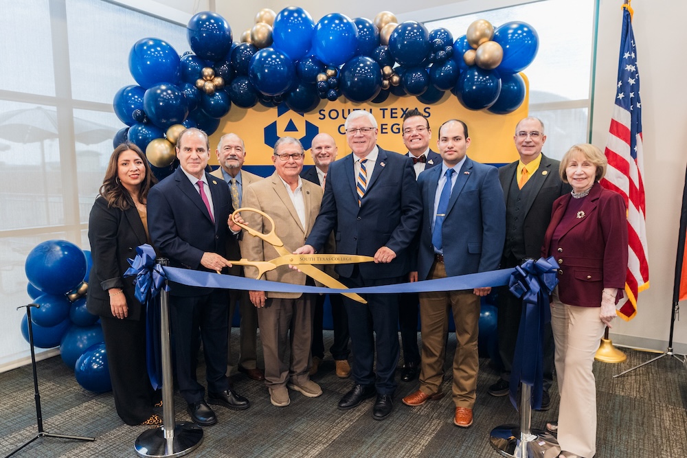 SHSU-COCJ announced a new partnership with South Texas College in the Rio Grande Valley geared toward their mission of meeting prospective students where they are. Personnel from both sides of the innovative collaboration gathered in McAllen, Texas on Aug. 26 to officially cement the alliance. (Photos courtesy of South Texas College)