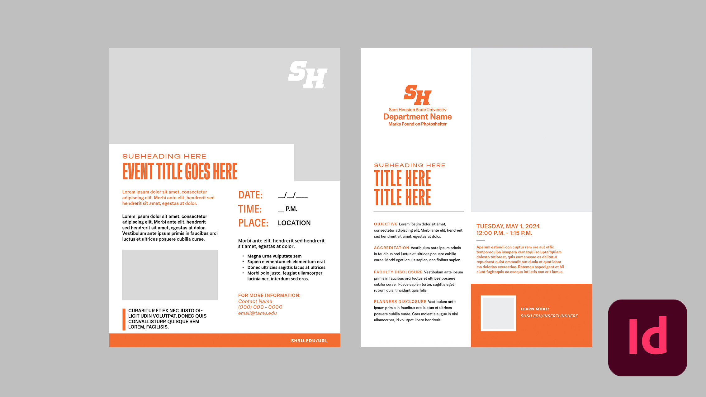 Full-Page Event Flyers